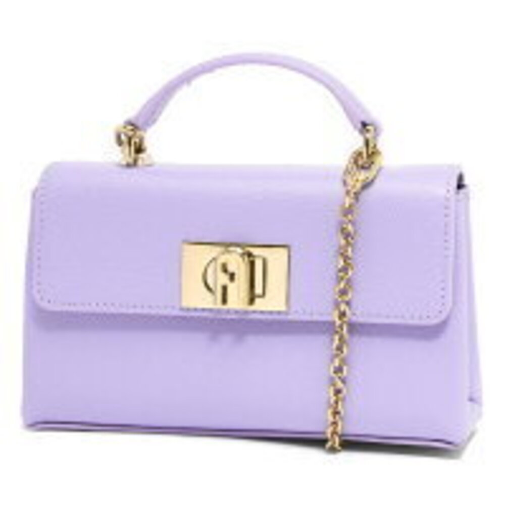 FURLA Top Handle Handbag Lila Purple Crossbody Bag